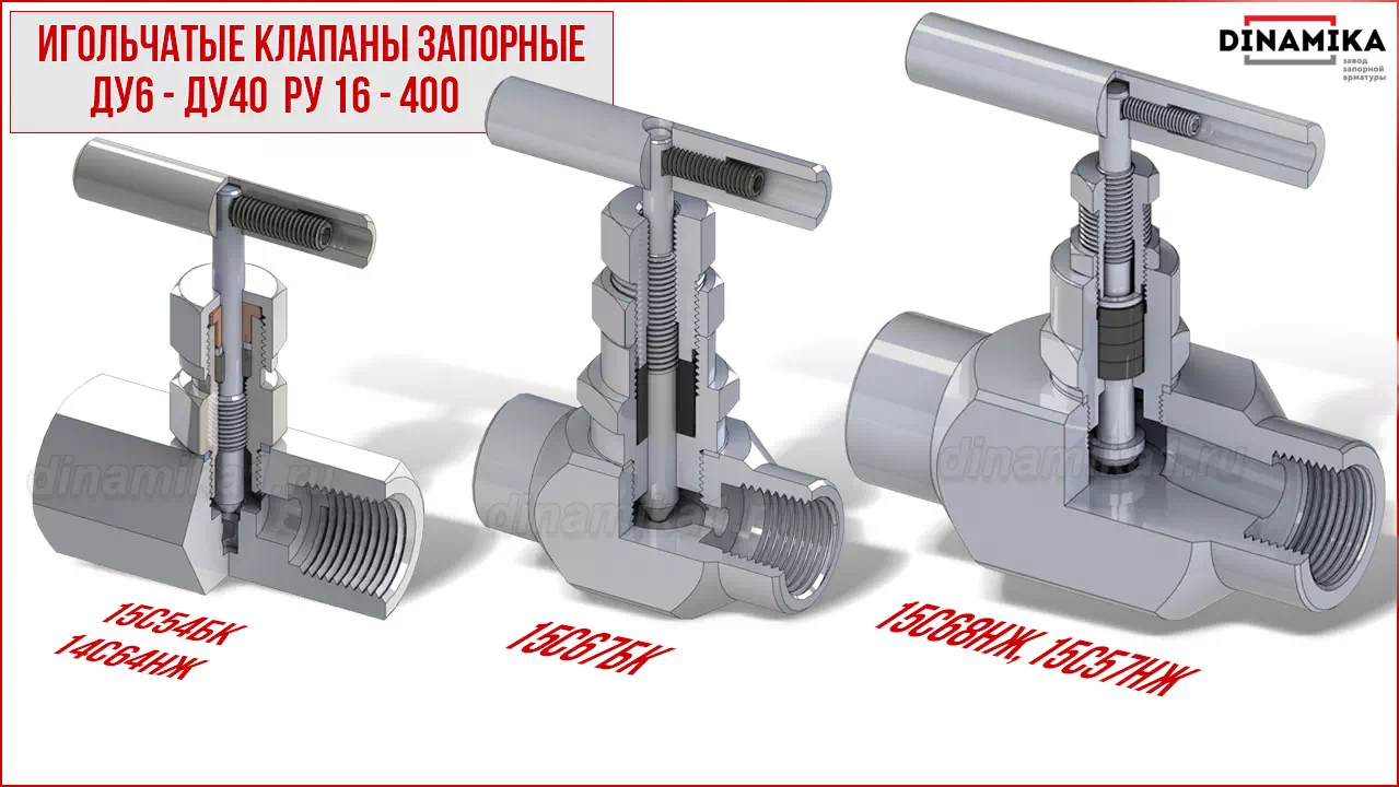 Резьбовые клапаны игольчатые муфтовые в Краснодаре